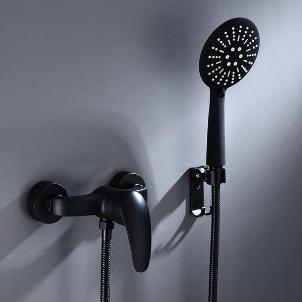 

black bathroom shower faucet suit supercharged toilet all copper shower suit