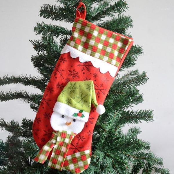 

christmas decorations tree hanging decor stockings household cute candy gift bag portable decoration supplies1