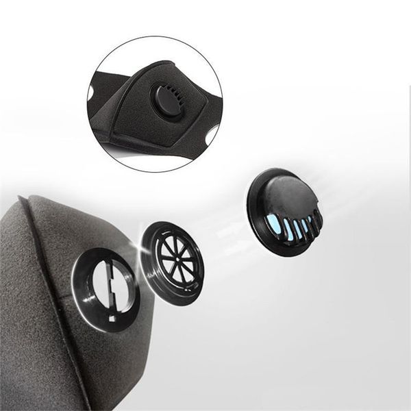 

face mask dust mssk filters reusable black individually packaged washable masks with breathing valve dhl expre