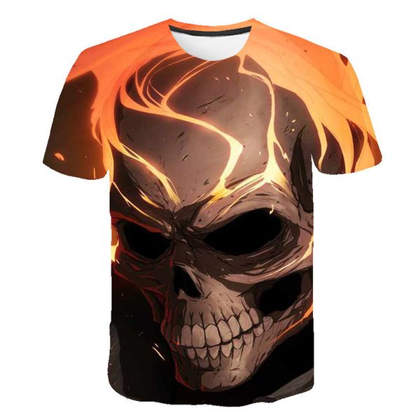 

o collar 3d skull street print knight comfortable 3d print shirts anime anime funny men clothing