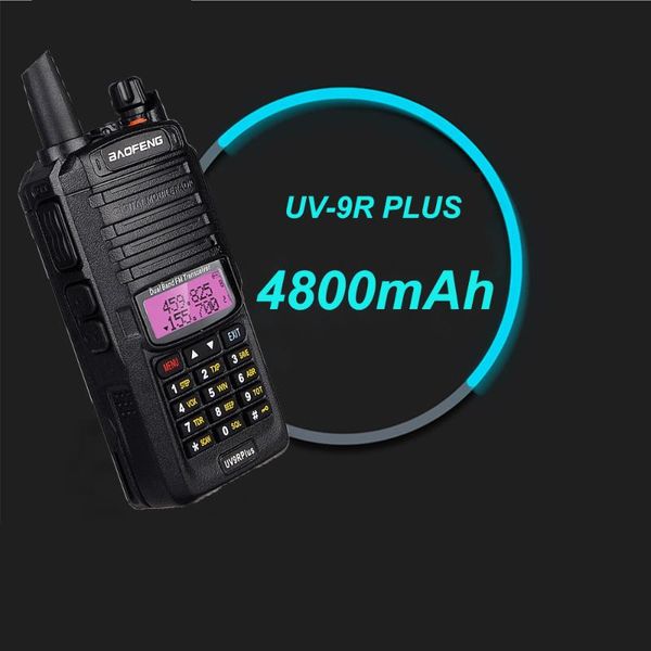 

baofeng uv9r two way radio 4800mah high capacity ip67 waterproof uv9r plus baofeng talkie walkie