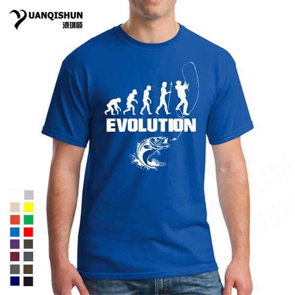 

sport fishingr evolution t-shirt summer men's short sleeve 16 colors cotton t shirt casual male fitness shirts tees streetwear