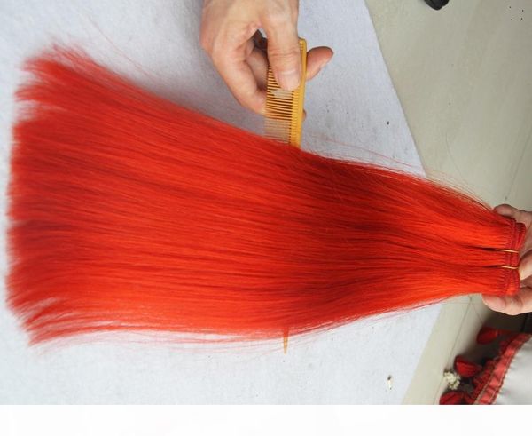 

brazilian virgin red color straight hair weavig 100% human hair weave bundles 10-30 inchs unprocessed doble weft hair extensions, Black