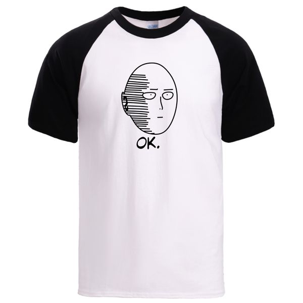 

one punch ok saitama print mens causal fashion short sleeve tee loose raglan sleeve harajuku hooded sweatshirt hoodie men t shirt