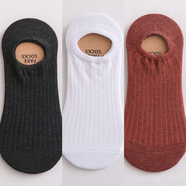 

qktde size 45 men's cotton sockslarge socks spring and thin deodorant summer sweat absorbing mouth socksfat feet and shallow cotton soc, Black