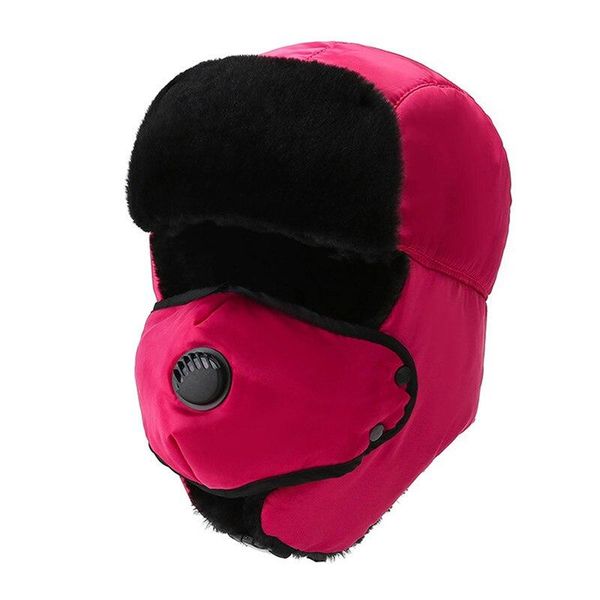 

beanies waterproof warm hats russian bomber winter men women hiking earmuffs cap with mask thick camocap ear riding