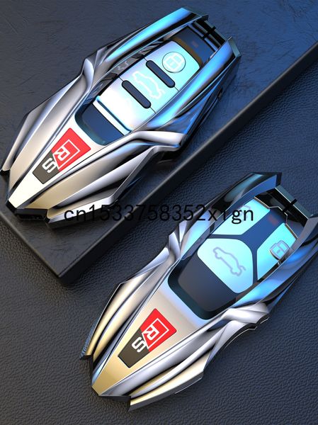 Per Audi a4l a6l a5 /q5l /s4/ tt Custodia protettiva per chiave con fibbia per borsa per auto di fascia alta con guscio protettivo in metallo