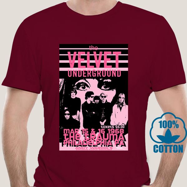 

0490d men tshirt velvet underground philadelphia poster classic t shirt printed t-shirt tees sport hooded sweatshirt hoodie