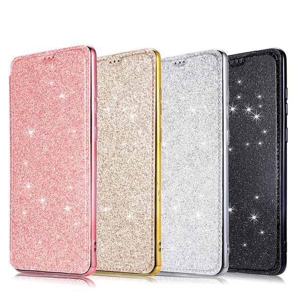 

glitter leather flip case for samsung a10 a20 a30 a50 a70 a51 a71 a21s s20 ultra s20 s10 s9 s8 plus note 20 10 pro cover case