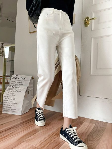 

dazy high waist straight leg jeans u2nx#, Blue