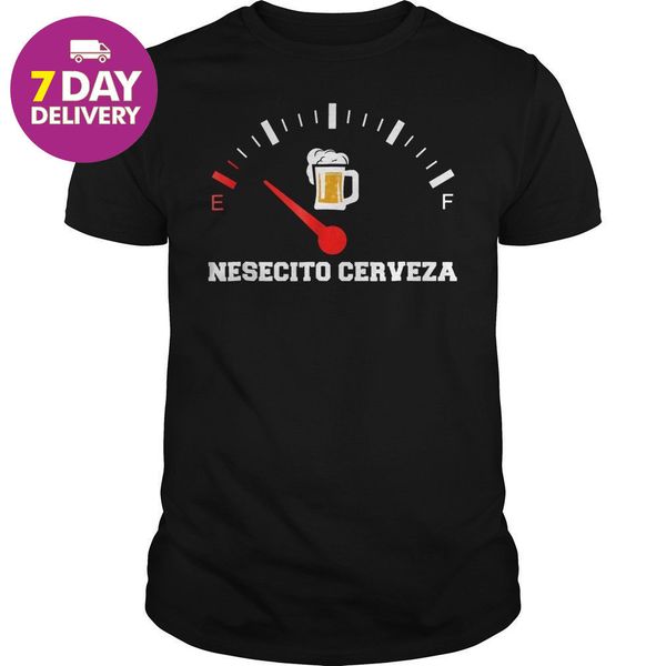 

nesecito cerveza beer funny spanish quote men's black cotton full size cartoon men new fashion hoodie designers t shirts sweatshirt