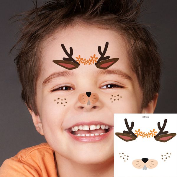 Nuovi adesivi per tatuaggi temporanei impermeabili per body art Design per animali Tatuaggi finti Flash Tattoo Sticker Trucco per il viso per bambini 300 pezzi DHL