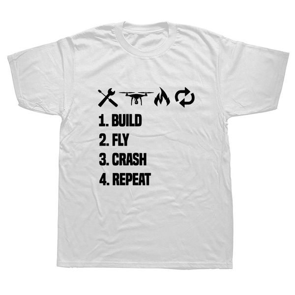 

drone build fly crash repeat funny mens t-shirt sport hooded sweatshirt hoodie