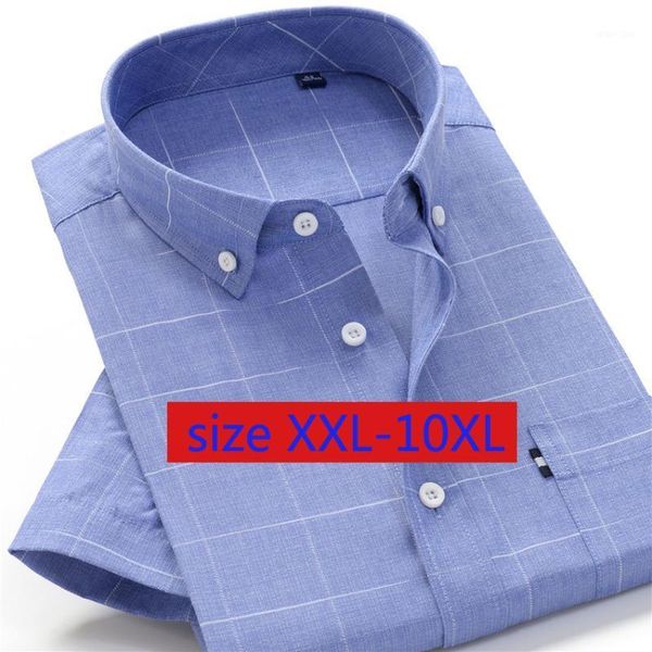 

new striped super large men loose oversized casual long sleeve smart casual shirts plaid cotton plus size 2xl-10xl1, White;black