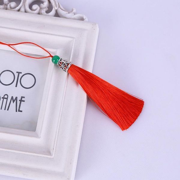 

5pcs new style jade beads tassel diy garments materials key bag phone bookmark tassel pendant hand make embellissements craft h sqcwfg