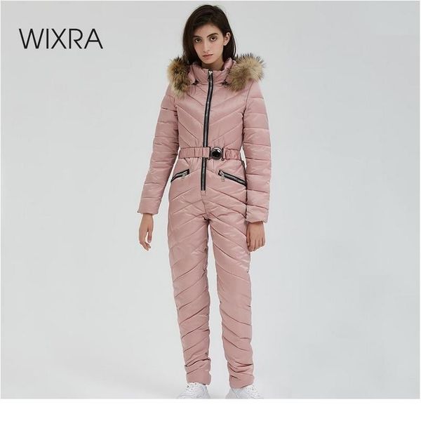 

wixra one piece ski jumpsuit breathable snowboard jacket skiing pant sets bodysuits outdoor snow suits women winter bbylog