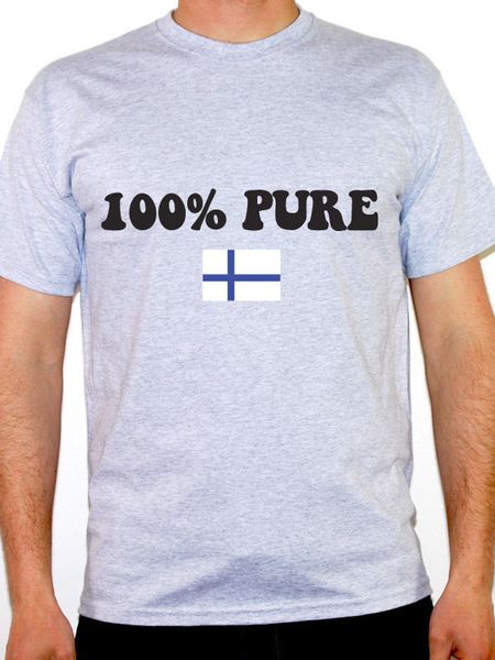 

sport men 2019 print t shirt men 100% pure finnish - finland / nordic / flag / novelty themed mens tee shirt funny tees
