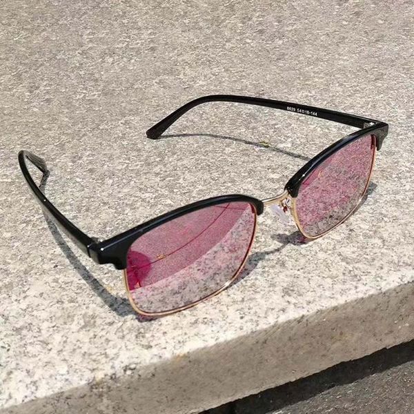 

3 style sliver reflective film red green color blindness corrective glasses uv400 protective outdoor sport running, White;black