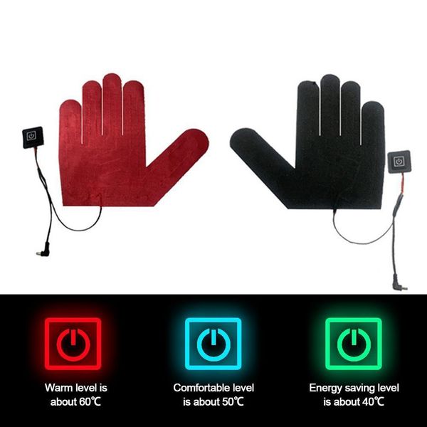 

1pcs usb перчатки моющийся прочный электрический лист термальный полуперчатки нагревательный провод с подогревом коврик для indoor outdoor д, Blue;gray