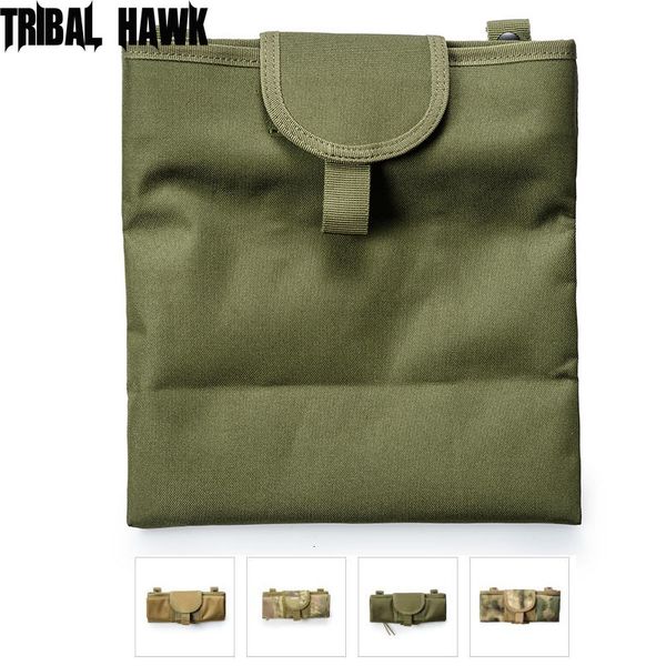 

26x29cm molle system hunting tactical magazine dump drop pouch ammo recycle waist pack army traning accessories