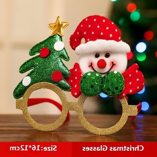 

newglasses frame santa claus snowman elk children's dress up props christmas decorations for home xmas decor navidad 2020