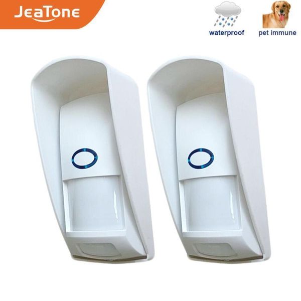 

wireles 20kg pet immune dual infrared pir sensor for home alarm system infrared motion detector work with all alarm panel 2pcs1