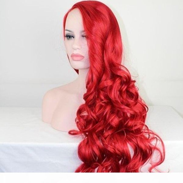 

высокое качество бразильские человеческие волосы парики длинные волны тела волосы парики красный хорошее качество волос парики бесплатную до, Black;brown