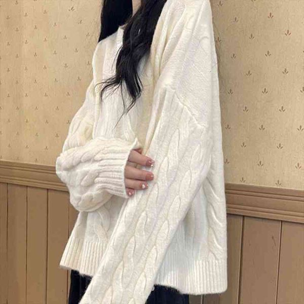 

soft sweater for women pure color cotton long sleeve winter, White;black