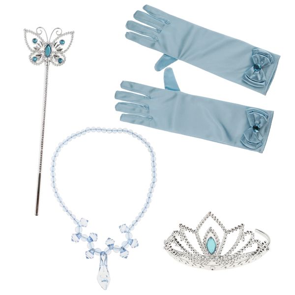 

кусочки 4 девочек принцесса одеваются аксессуары корона ожерелье wand перчатки set