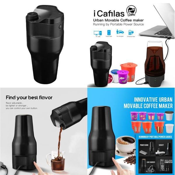 

coffee roasters portable drip maker compatible w/refillable k & single-serve1