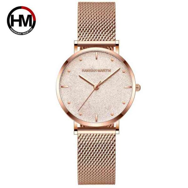 

sahara desert dial design brand luxury japan quartz wristwatch stainless steel rose gold waterproof watch for women 220105, Slivery;brown