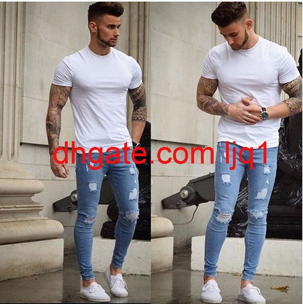 

skinny jeans for men 1018, Blue