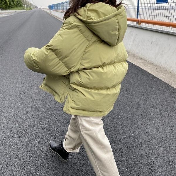 

women's down & parkas mooirue autumn winter streetwear korean jacket coat female cotton-padded ins loose thickening long sleeve apparel, Black