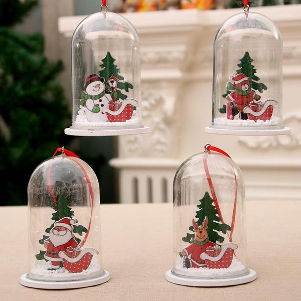 

christmas decorations wood resin pendant ornament tree decoration gift door hanging1