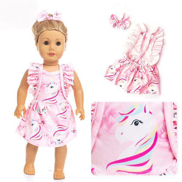 

dress+hairbrand +clothes for 18 inch doll clothes american girl doll
