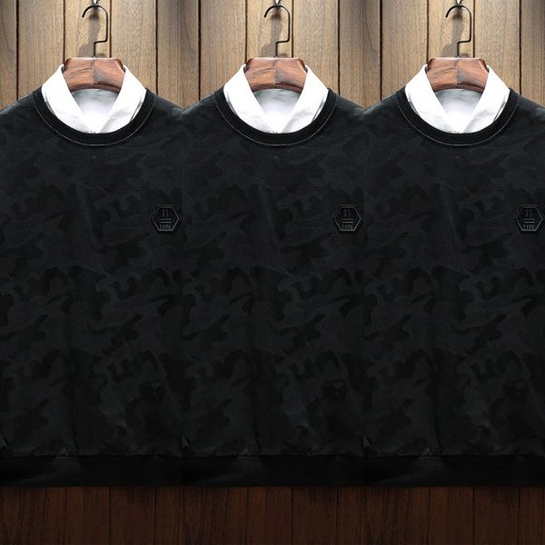 

мужской случайный камуфляж пригонка дышащий мягкий важно осенью случайный свитер sweatercamouflage пригонка дышащего свитер мягкий а.е. для, Black