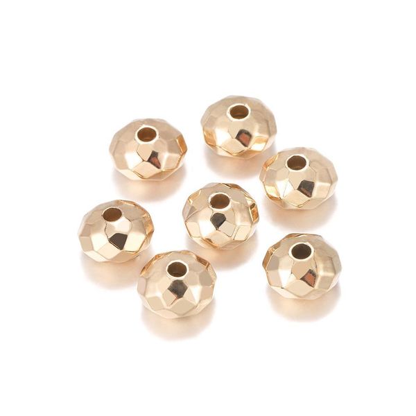 

100pcs lot kc rhodium bulk wheel round ccb plastic beads loose spacer bead for diy jewelry makings bracelet necklace supplies h wmtrhm