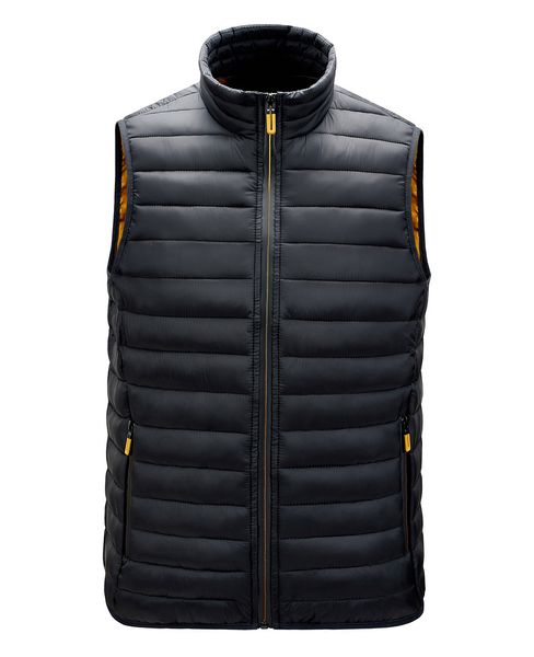 

2021 new mens autumn winter vest jacket solid color sleeveless o-neck warm men coat casual style male waistcoat outerwear new rz0b, Black;white