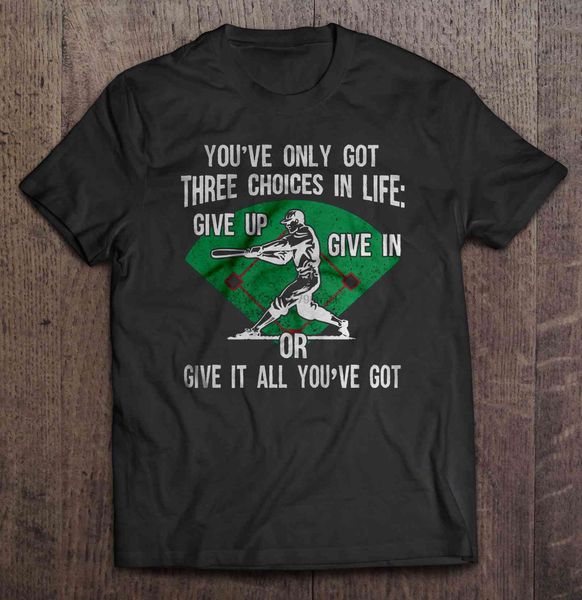 

you've only got three choices in life give up give in or give it all you've got batter women sport hooded sweatshirt hoodie t shir