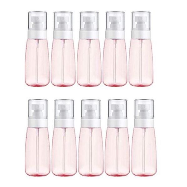 

10 pcs portable refillable plastic fine mist perfume spray bottle transparent empty spray sprayer bottle, 100ml