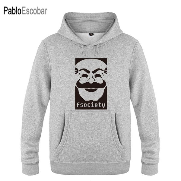 

дизайнеры балахон бэнкси fsociety mr robot swea мужчины мужская с капюшоном руно пуловер s футболки толстовка