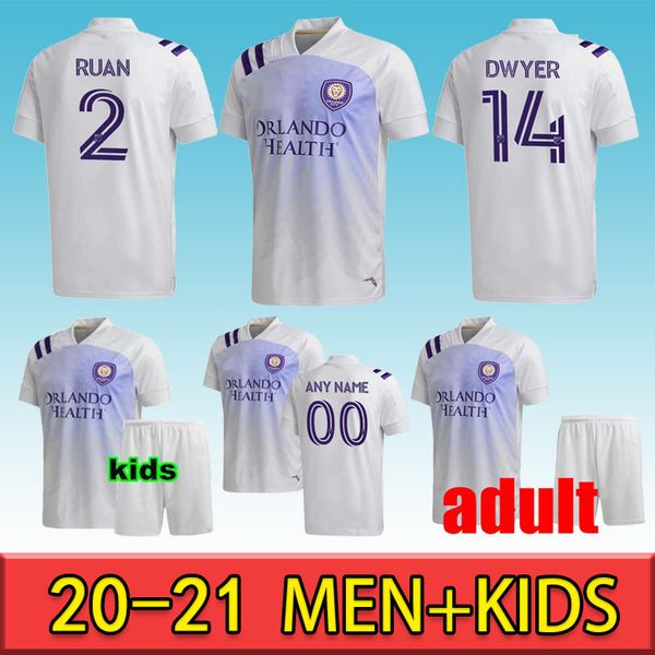 

2020 2021 orlando city sc soccer jerseys dwyer mueller nani mls 20 21 football fans shirt, Black;yellow