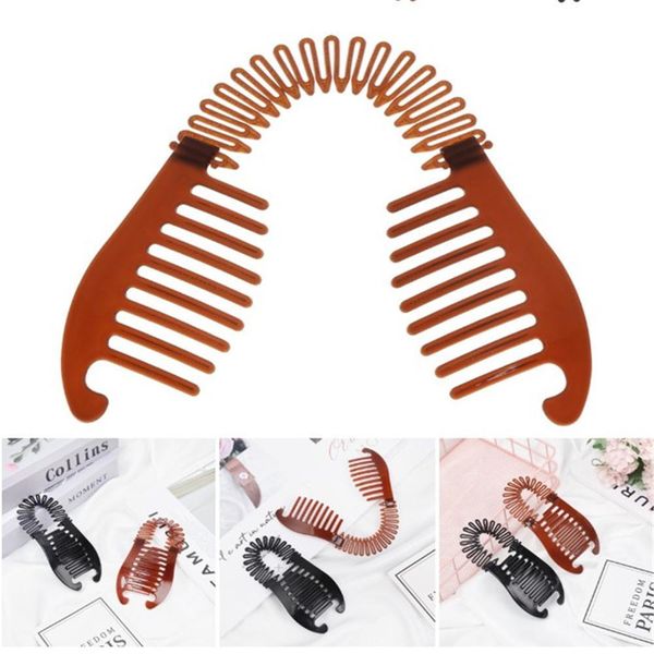 

elastics hair braider banana clip for women girls hair claw clip fish shape banana barrettes hairpin metal hair accessories swy wmtwvl