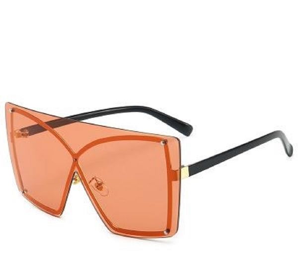 

крупногабаритные квадратные солнцезащитные очки женщины дизайнерская clear gradient вс стекла ladies vintage сплав frame очки красочный lens, White;black