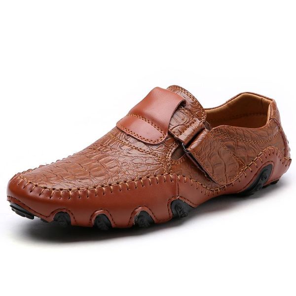 

leather men's shoes casual men's shoes fashion breathable, Black