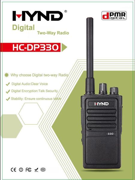 

walkie talkie hynd dp330 dpmr two-way radio with bluetooth adapter long range 5w digital talkie1