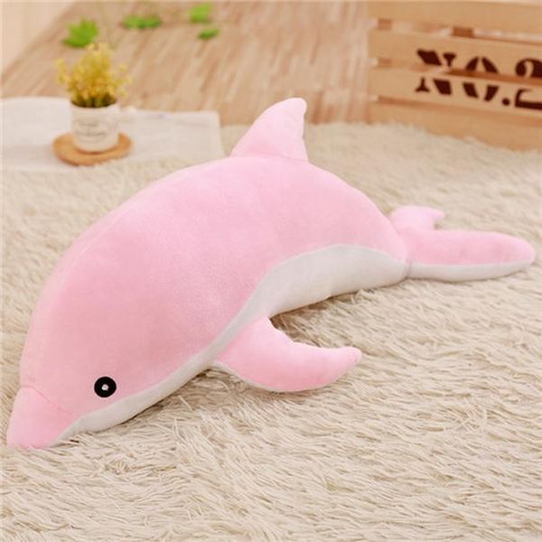 

large cute plush dolphin toys stuffed sea snimal girls dolls soft baby sleeping pillow christmas birthday gift for children wmtwon mywjqq