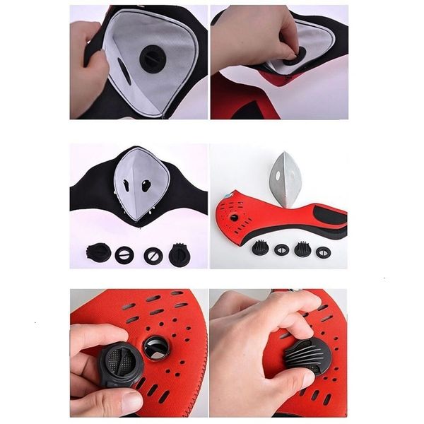 

face protective mask anti-dust bicycle full mask paint masks activated carbon fire escape breathing apparatus