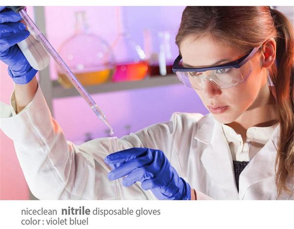 

anti-acid optional disposable latex 100pcs/pack specifications nitrile anti-skid b grade rubber glove cleaning glovesout