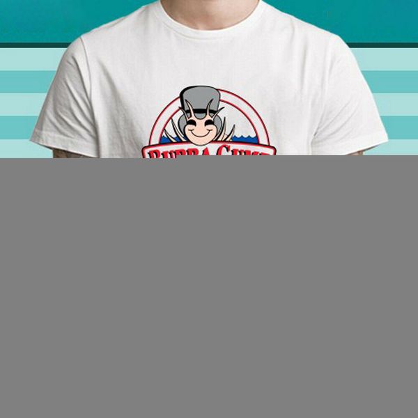 

bubba gump shrimp co forest gump movie logo men's white tee t shirt size s to 3xl t shirt short sleeve sport hooded sweatshirt hoodie